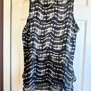 Simply Vera Vera Wang TyeDye Wave Sleeveless Blouse